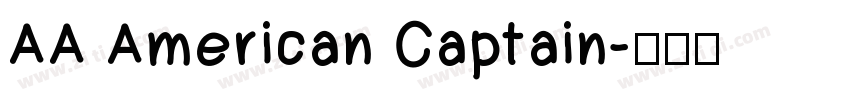 AA American Captain字体转换